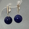 Ohrringe Lapislazuli (künstlich), Durchmesser 12 mm