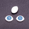 Zubehör «Lebendige Augen» – Paar, Farbe Blau, Iris Blau, Durchmesser 8 mm, 11 × 14 mm, Verpackung 50 Paare
