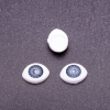 Zubehör „Lebendige Augen“ – Paar Puppenaugen, graue Pupillen, Durchmesser 10 mm, Maße 19 × 14 mm, Verpackung 20 Paare