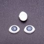 Zubehör „Lebendige Augen“ – Paar Puppenaugen, graue Pupillen, Durchmesser 10 mm, Maße 19 × 14 mm, Verpackung 20 Paare