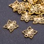 Anhänger „Schmetterling“ Altgold, Durchmesser 13 mm, Länge 14 mm, Verpackung 20 g ± 25 Stück