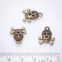Schädelanhänger Bronze 13×17 mm, Verpackung 20 g ± 13 Stück