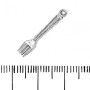 Schmuckzubehör Anhänger 'Gabel' 24×5 mm, Verpackung 20 g, ca. 34 Stück