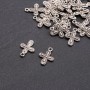Kreuzanhänger – Schmuckzubehör, Abmessungen 19×14 mm, Gewicht ca. 20 g, ± 25 Stück