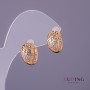 Ohrringe Xuping, Durchmesser 7 mm, Länge 15 mm, Farbe Gold