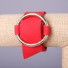 Rotes Filzarmband mit Schnalle »Nubuk-Farbton Metall« Gold