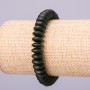 Elastisches Schungit-Armband – Rondell 10 × 4,5 mm, Länge 18 cm +