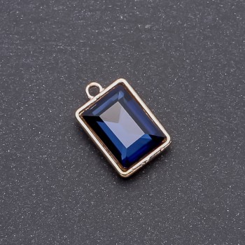 Anhänger mit blauem Kristall 17 × 12 × 19 mm