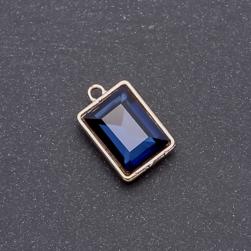 Anhänger mit blauem Kristall 17 × 12 × 19 mm