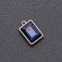 Anhänger mit blauem Kristall 17 × 12 × 19 mm