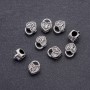 Pandora-Herzperle, Perleinsatz 10×12 mm, Lochdurchmesser 4,8 mm, Verpackung 20 g ± 9 Stück