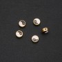 Furnitur-Einsatz Inyan 9x4 mm, 5er Pack, Gelbmetall