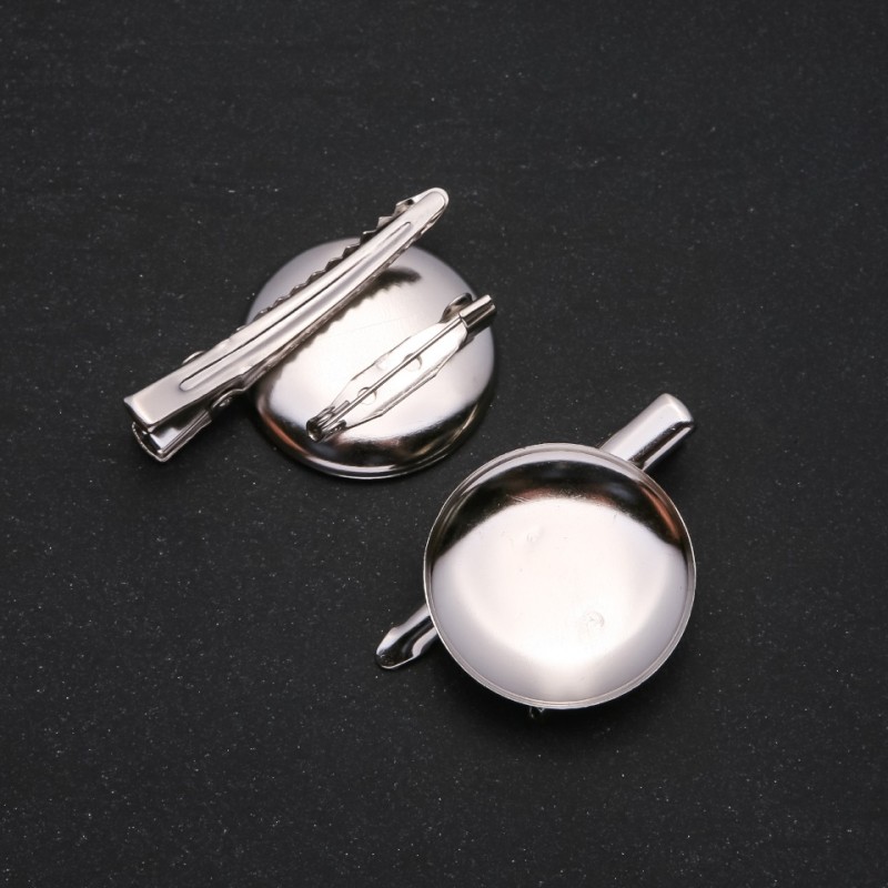 Preis pro Packung / 10 Stück. Basis für Brosche und Nadel, Durchmesser 30 mm