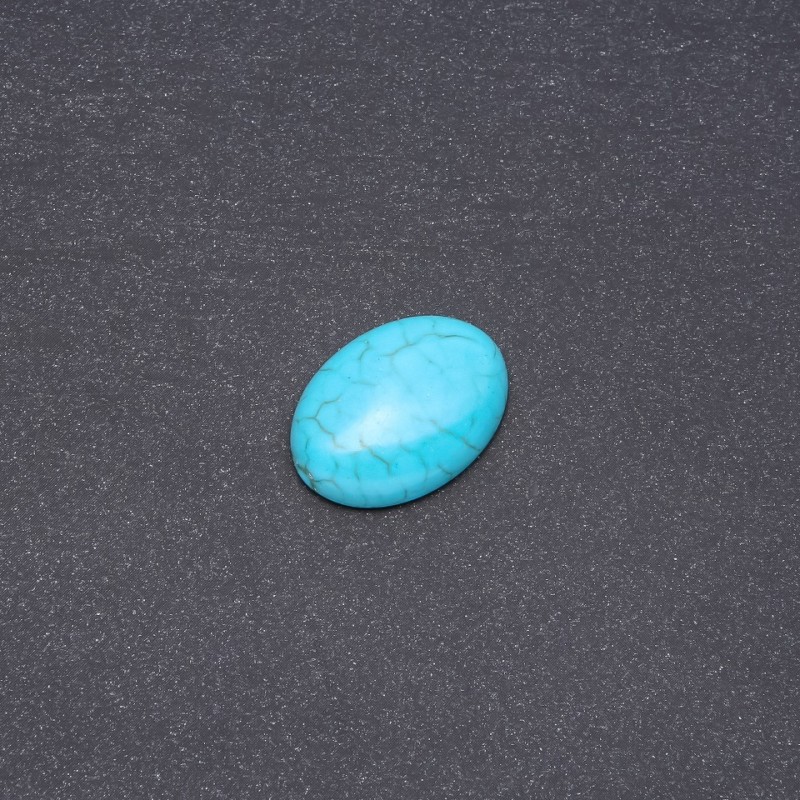 Cabochon Stein 'Türkis' (gepresst) 25×18 mm
