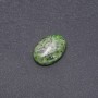 Cabochon aus grünem Jaspis (synthetisch) 25×18 mm