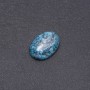 Cabochon aus blauem Jasper (synthetisch) 25×18 mm
