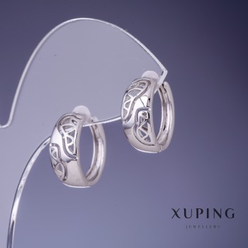 Ohrringe Xuping 16 × 7,5 mm Rhodiumbeschichtung