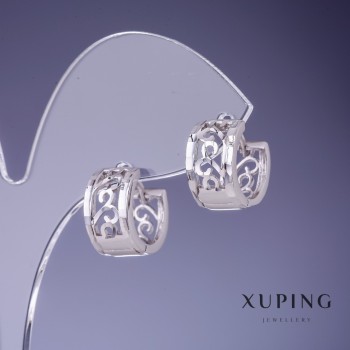 Ohrringe Xuping 14×8 mm Rhodium-beschichtet