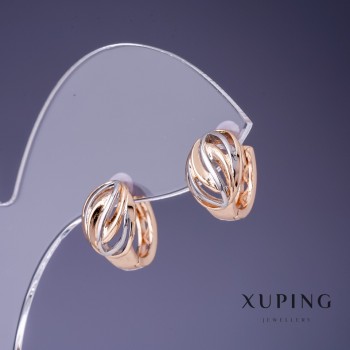 Ohrringe Xuping 12×9 mm 'Vergoldung 18K, Rhodium'