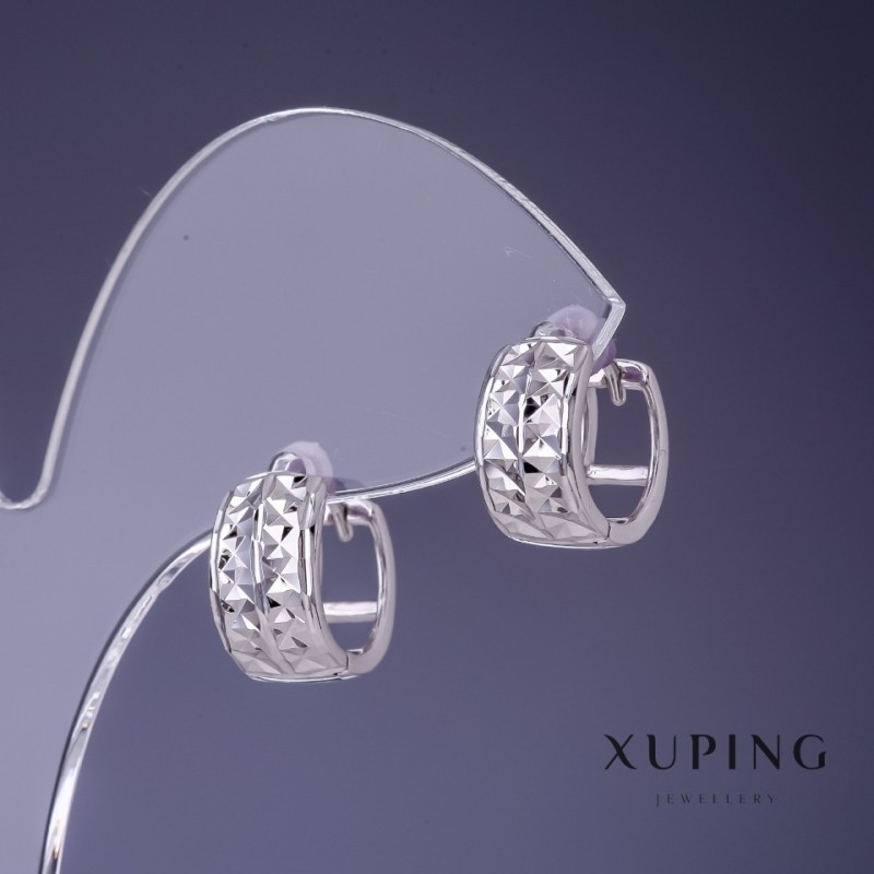 Xuping Rhodiumbeschichtete Ohrringe 7×11 mm
