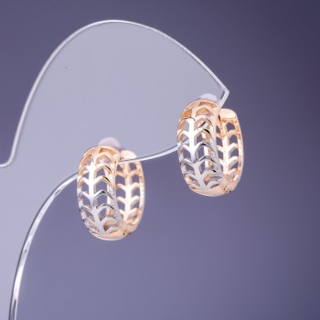 Ohrringe Xuping 7×16 mm 'Vergoldung 18K, Rhodium'