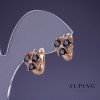 Ohrringe Xuping, 12×10 mm, 18K-Vergoldung