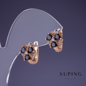 Ohrringe Xuping, 12×10 mm, 18K-Vergoldung