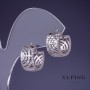 Xuping-Ohrringe 14×8 mm Rhodiumbeschichtung