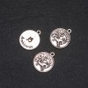 Schmuckzubehör Anhänger Sternzeichen Steinbock, Durchmesser 17 mm, Verpackung 20 g ± 10 Stück