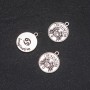 Anhänger-Zubehör Tierkreiszeichen Krebs, Durchmesser 17 mm, Verpackung 20 g ± 11 Stück
