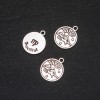 Schmuckzubehör Anhänger Sternzeichen Jungfrau, Durchmesser 17 mm Verpackung 20 g ± 12 Stück