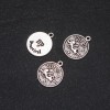 Schmuckzubehör Anhänger Sternzeichen Jungfrau, Durchmesser 17 mm, Verpackung 20 g ± 10 Stück