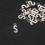 Schmuckzubehör Anhänger Buchstabe S – 17×7 mm, Verpackung 20 g (ca. 30 Stück)