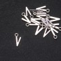 Schmuckzubehör Anhänger Buchstabe 'V' 17×7 mm Verpackung ca. 20 g (ca. 30 Stück)