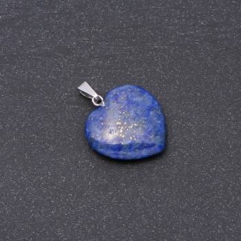 Anhänger Herz aus natürlichem Lapislazuli 19×19×26 mm