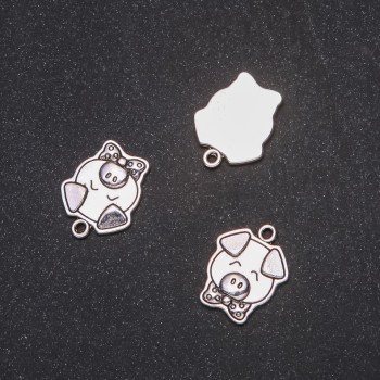 Anhänger 'Schweinchen' 16 × 20 mm, Verpackung 20 g ±9 Stück