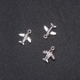 Schmuckzubehör Anhänger Flugzeug 16x13 mm Verpackung 20 g +/- 30 Stück
