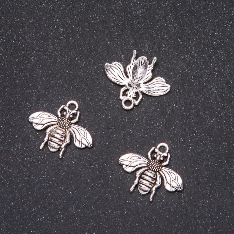 Schmuckzubehör Anhänger Schmetterling 22×18 mm, Verpackung 20 g, ca. 14 Stück