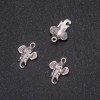 Schmuckzubehör Anhänger Elefant 15×22 mm Verpackung 20 g ±16 Stück