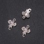 Schmuckzubehör Anhänger Elefant 15×22 mm Verpackung 20 g ±16 Stück