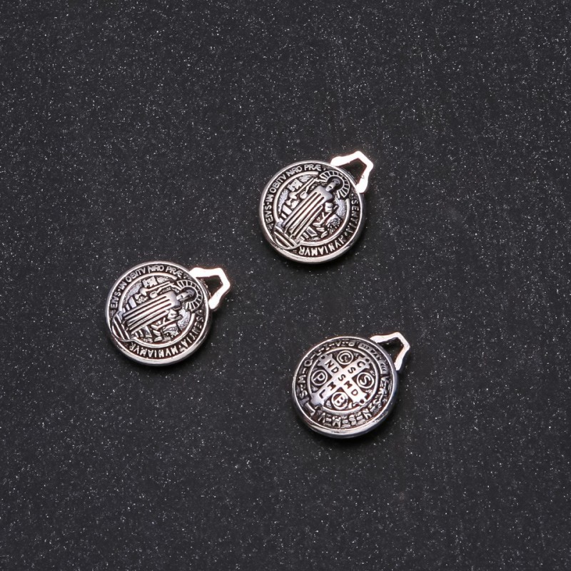 Schmuckzubehör: Anhänger „St. Benedikt“ 14×17 mm, Verpackung 20 g ± 5 Stück