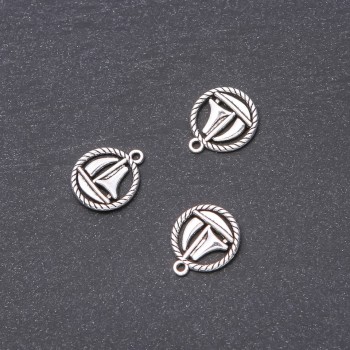 Anhänger 'Schiffchen' 15x18 mm Verpackung 20 g ± 14 Stück