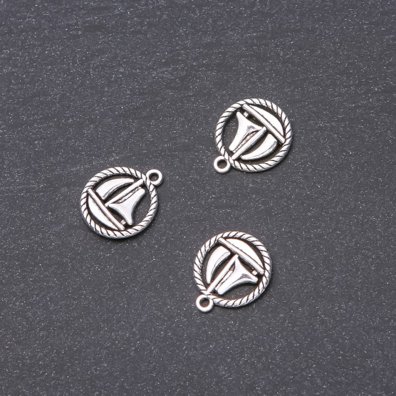 Anhänger 'Schiffchen' 15x18 mm Verpackung 20 g ± 14 Stück