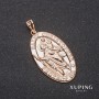 Anhänger Xuping Saint Christopher 22×38×45 mm, 18-karätige Vergoldung