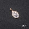 Anhänger Xuping "O Maria, ohne Sünde empfangen" 12 × 18 × 25 mm Rhodium, 18-karätige Vergoldung