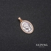 Anhänger Xuping 'Lik' 13x20x25 mm Rhodium, Vergoldung 18k