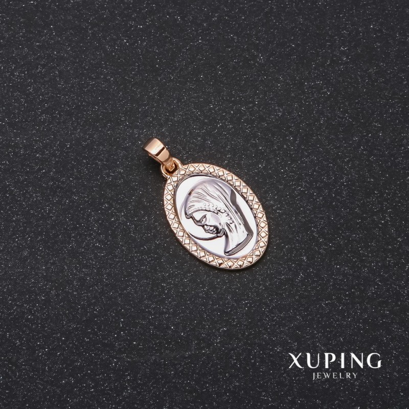 Anhänger Xuping 'Lik' 13x20x25 mm Rhodium, Vergoldung 18k