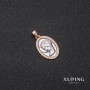 Anhänger Xuping 'Lik' 13x20x25 mm Rhodium, Vergoldung 18k