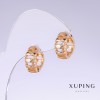Xuping Ohrringe, Länge 16 mm, Dicke 7 mm, 18K-Vergoldung