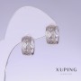 Xuping Ohrringe, Rhodiumbeschichtung, Länge 13 mm, Dicke 7 mm